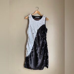 Marc New York sequins dress andrew marc cocktail party wedding glam